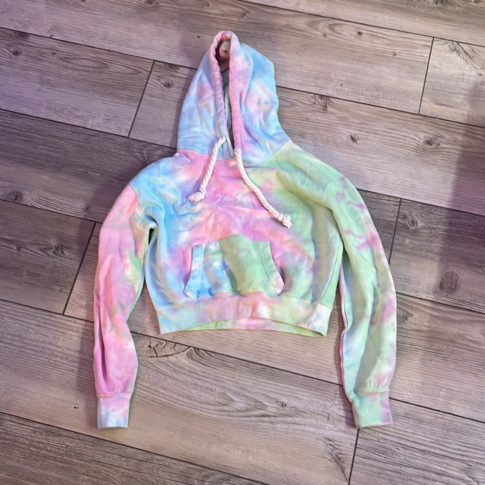 Colorful Cropped Hoodie